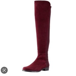 Stuart Weitzman Red 5050 over the knee boots